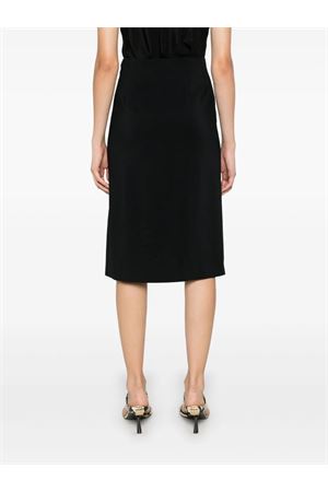 Gonna midi drappeggiata nero ALBERTA FERRETTI | V011351260555